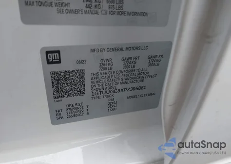 2023 GMC Sierra 1500 4Wd Short Box Denali from USA, damaged, VIN 1GTUUGE8XPZ305881